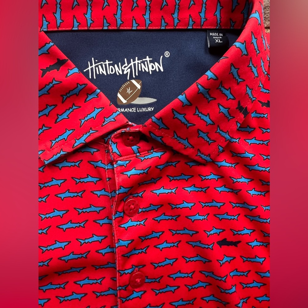 Ole Miss Performance short sleeve polo | red and blue